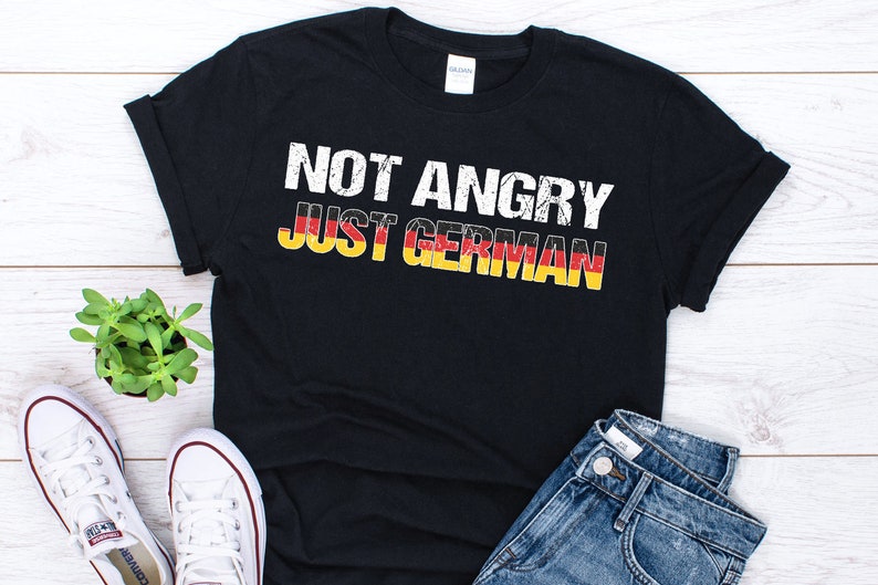 Rolig tysk T-shirt Humor Tyska T-shirts Rolig Arg Tyska T-shirt Tyska Ordspråk Tyska Citat Tyska Skämt bild 1