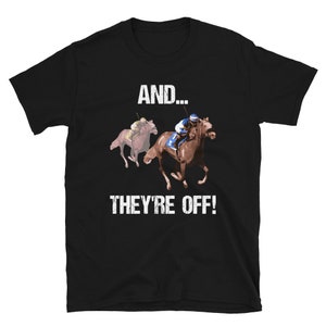 Horse Racing Shirt Funny Horse Racing T Shirt Horse Race Track T-Shirt Horse Racing Gift Horse Betting Horse Race Lover Horse Track Gift image 2