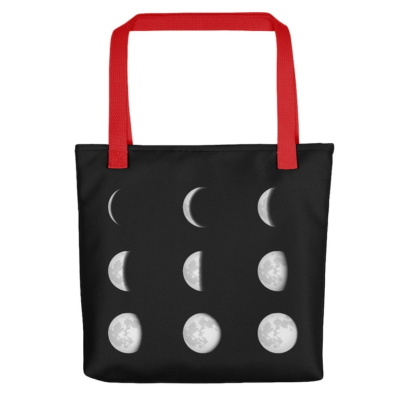 Moon Phases Gift Moon Phases Bag Moon Tote Bag Moon Lover Moon Bag Various Moon Phases