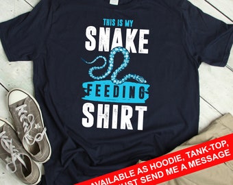 Camiseta de amante de serpiente Regalo de serpiente Camiseta de alimentación de serpiente Regalo de amante de serpiente Camiseta de herpetología divertida Camiseta de herpetólogo Traje de amante de reptiles