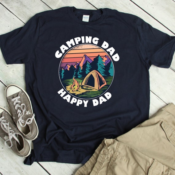 camping dad t shirt