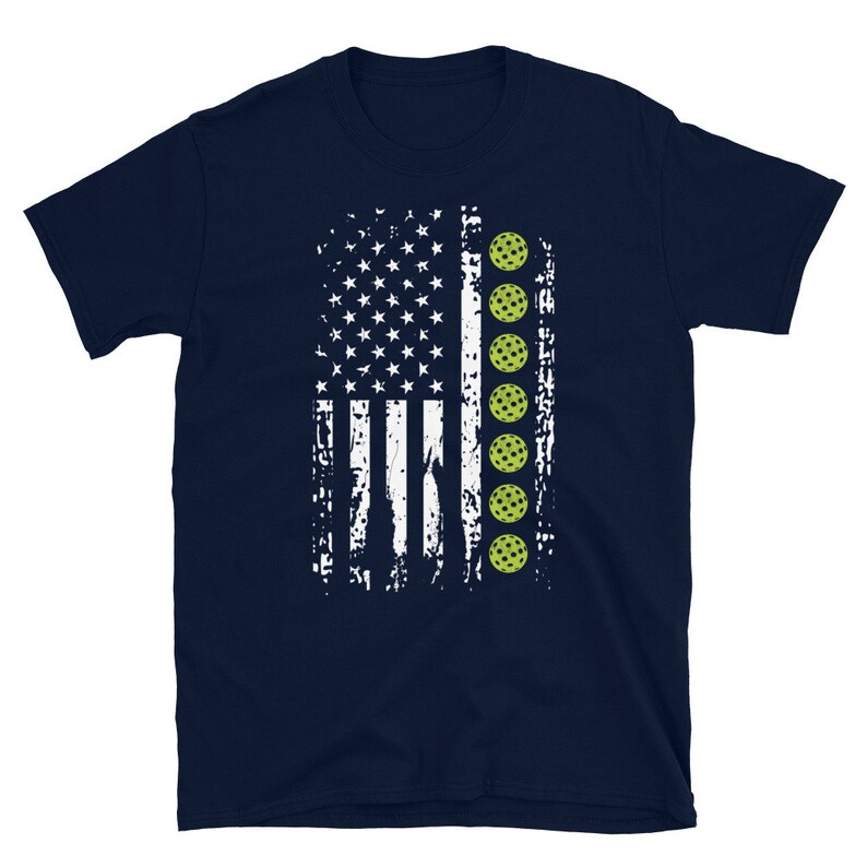 Pickleball Shirt Pickleball Player Gift American Flag With Etsy
