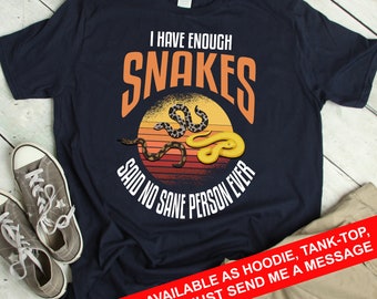 Camiseta de coleccionista de serpientes Camiseta divertida de amante de serpientes Regalo de serpiente Camiseta de amante de serpientes Regalo de amante de serpientes Camiseta de herpetología divertida Camiseta de herpetólogo