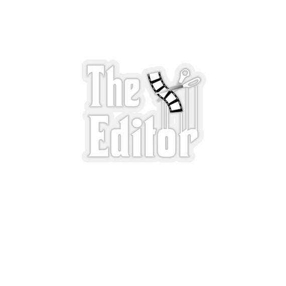 Editor Sticker Film Editor Sticker Funny Film Cutter Sticker