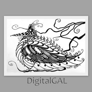 Bird Print, Animal Wall Art  , Digital Download