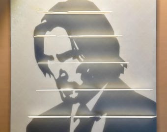 Keanu Reeves John Wick Shadow Art: 3D Printable Wall Decor (STL File)