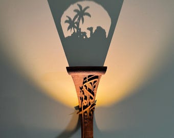Arabic Calligraphy Desert Shadow Art | 3D Printable STL File ( يا كريم )
