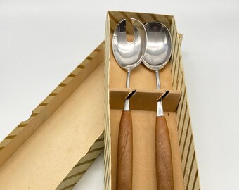 Midcentury Salad Servers in original box