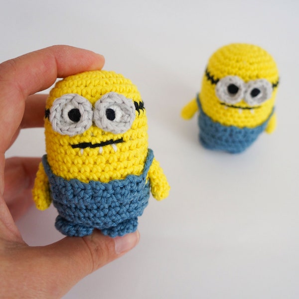 Minions en porte-clés au crochet en amigurumi  fait main