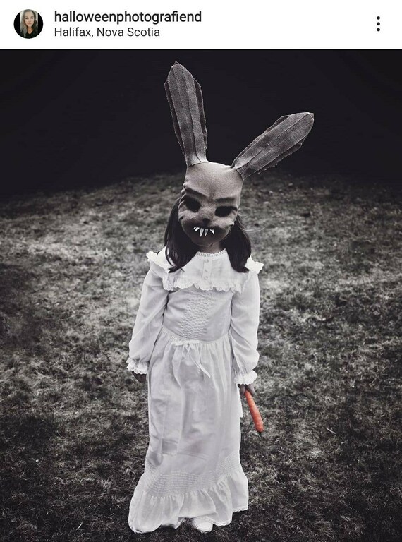 Scary White Rabbit Masquerade Mask Creepy Bunny Adult Singapore 