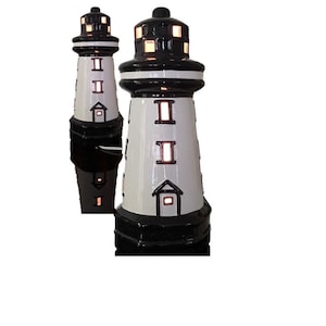 Ceramiczna lampa akcentowa w kształcie latarni morskiej