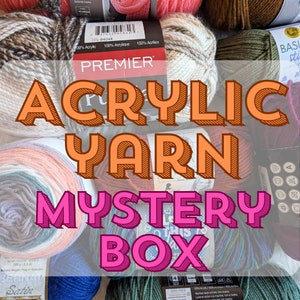 Acrylic Yarn Mystery Box/Grab Bag - Vintage, new, and discontinued from assorted brands | Baby yarn available