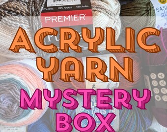 Acrylic Yarn Mystery Box/Grab Bag - Vintage, new, and discontinued from assorted brands | Baby yarn available