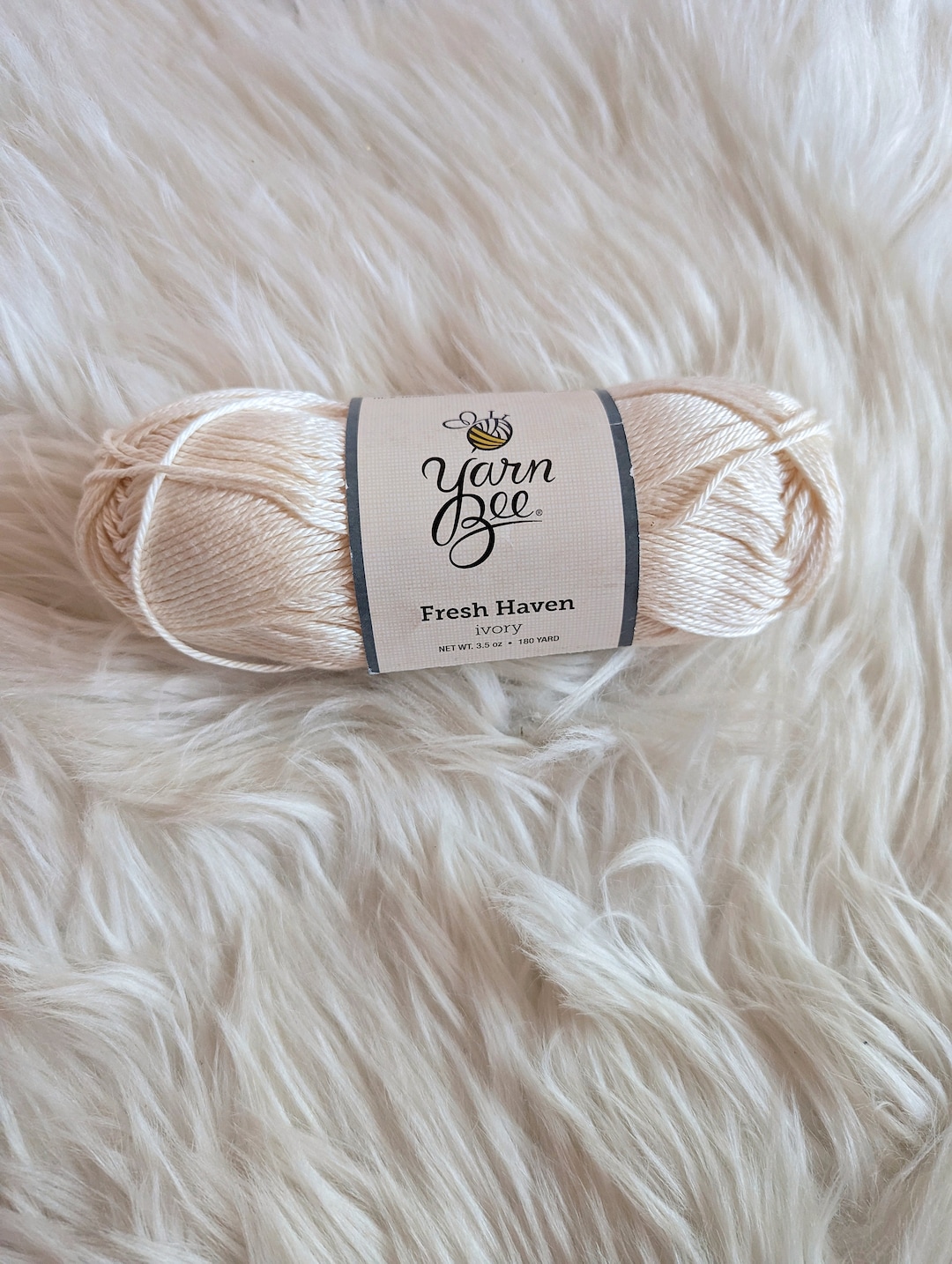 Yarn Bee Fresh Haven Ivory Discontinued Yarn Etsy