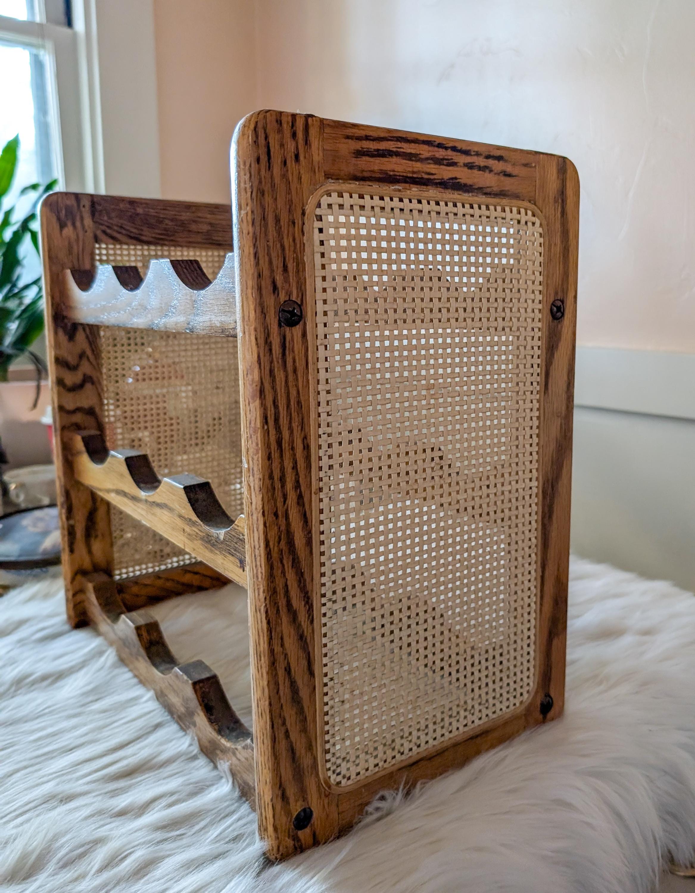 Cane wine rack hotsell