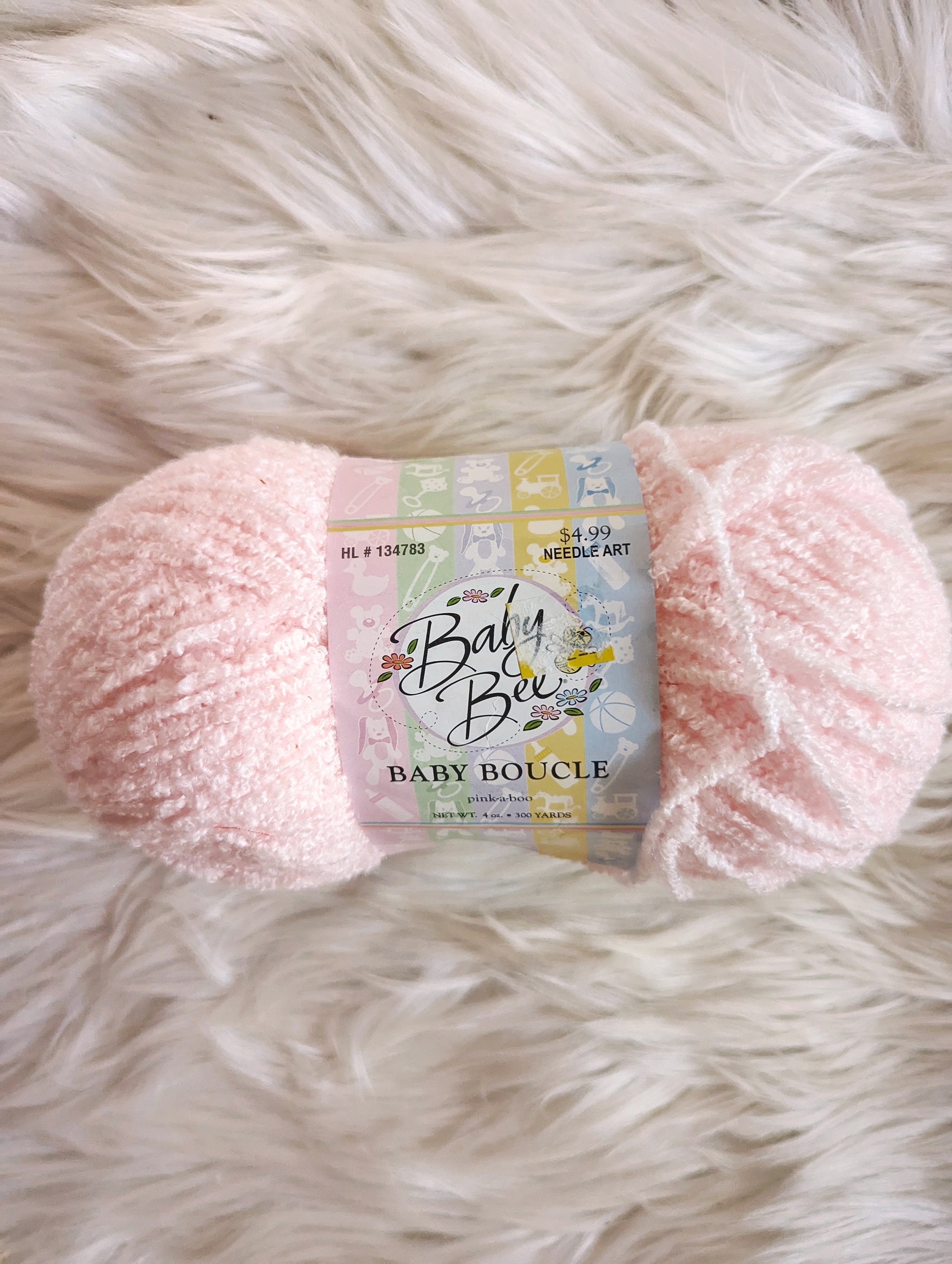 Baby Bee Baby Boucle Pink-a-boo Discontinued Yarn 
