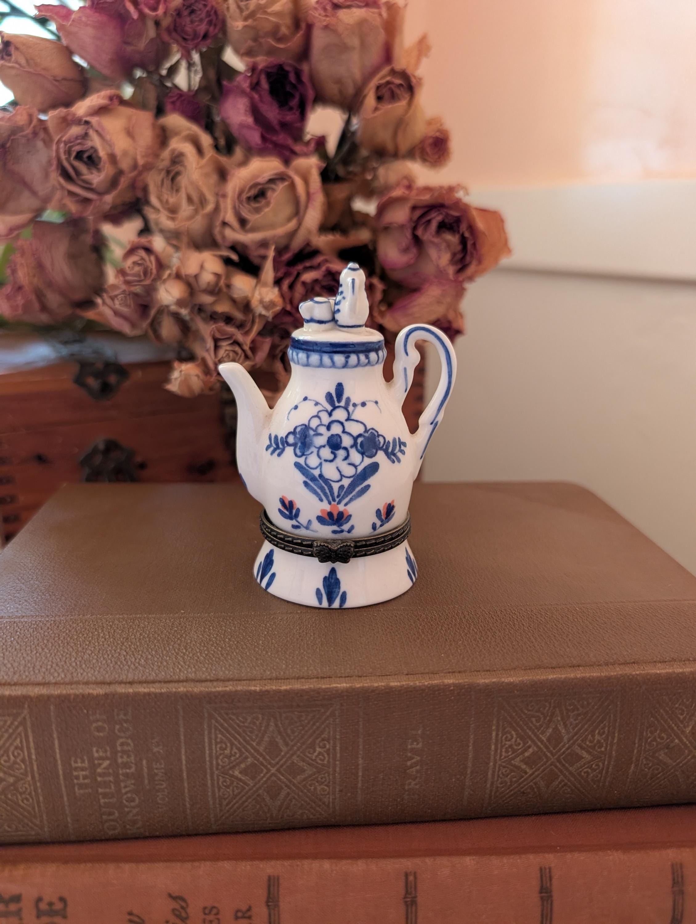 Delft Miniature Tea Set - Etsy