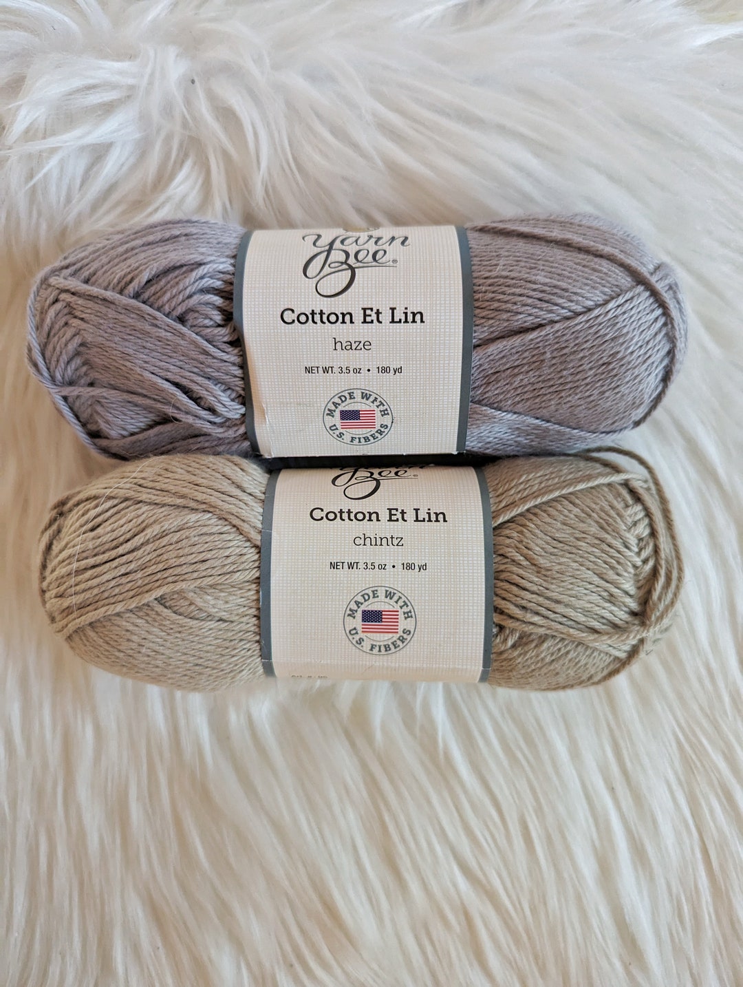 Yarn Bee Cotton Et Lin Haze, Chintz Discontinued Yarn Etsy