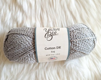Yarn Bee Cotton DK in Fog - Discontinued Yarn - 100% Cotton Yarn