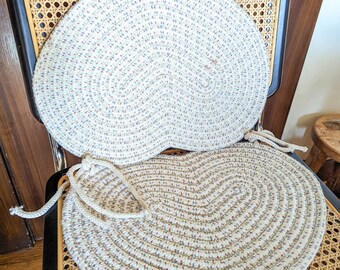 Vintage heart-shaped cottagecore chair pads/seat covers