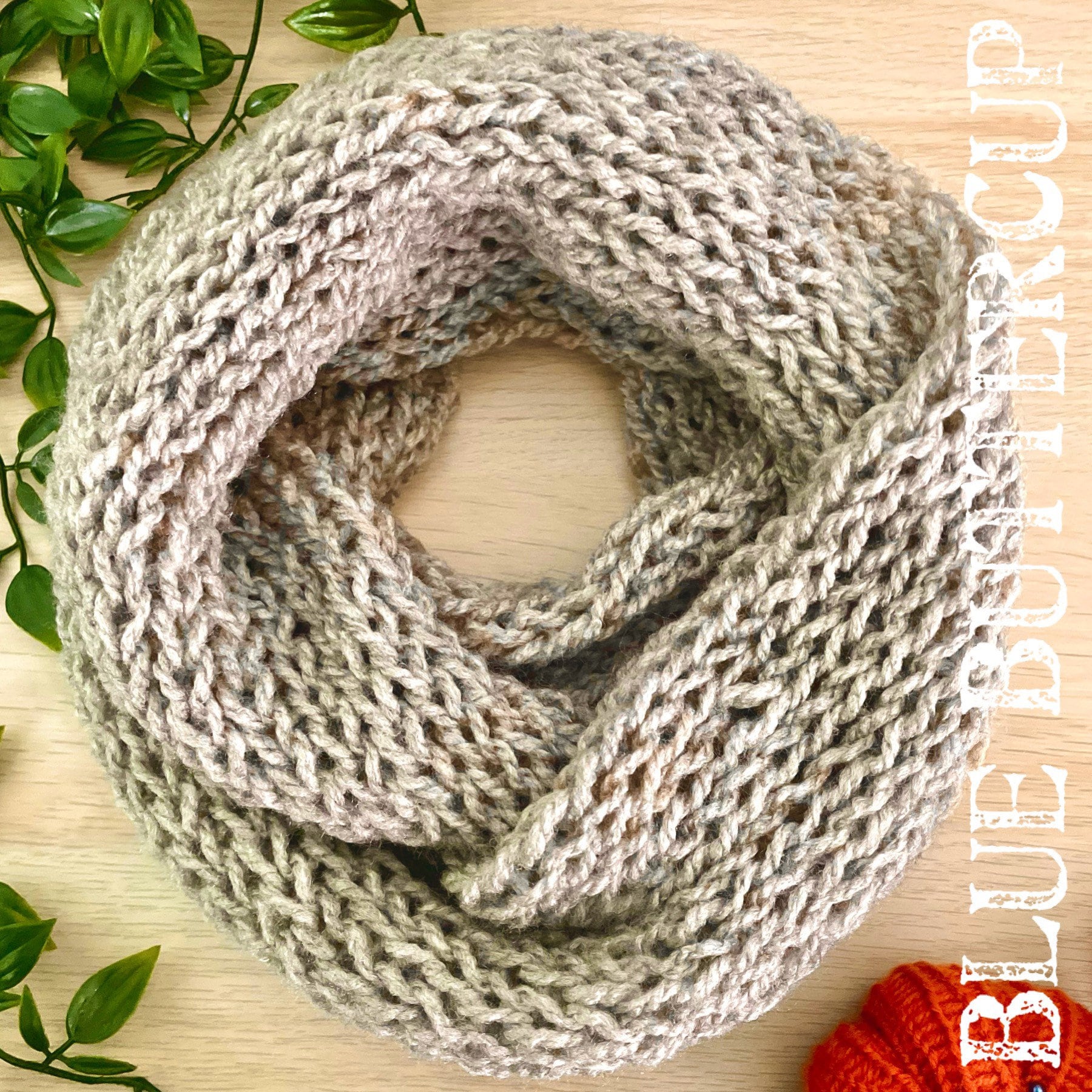 Knitted Infinity Scarf in a Chunky Loose Weave- Various Warm Autumn ...