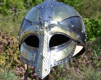 Viking Battle Helmet | Battle Helmet | Cosplay Helmet | LARP Helmet | Steel Helmet | Medieval Helmet | Role Play Helmet | Armour Helmet