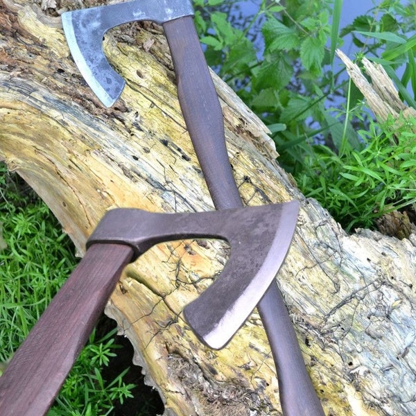 Bearded Viking Axe. Hand Forged Axe. Authentic Old Norse Axe For Sale. Medieval Hatchet Lothbrok