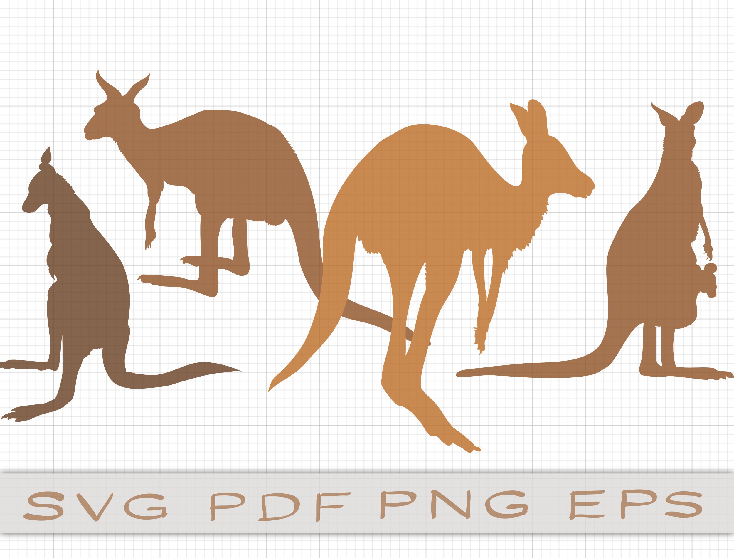 Download Kangaroo Svg Kangaroo Silhouette Kangaroo Clipart Funny Etsy