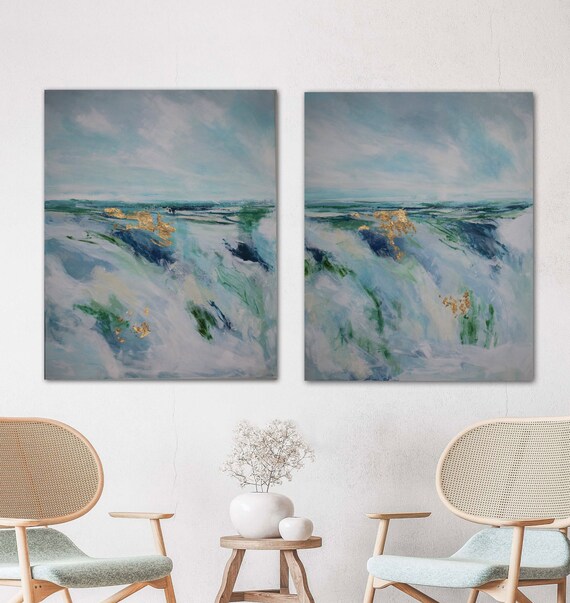 Warm Rain I & II     30h x 48w