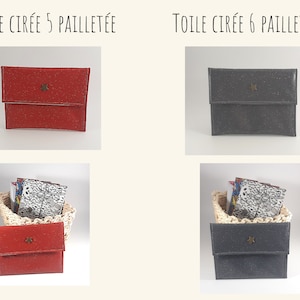Mini pochette fourre tout. Porte cartes. Petite pochette Pochette à bon points et images.