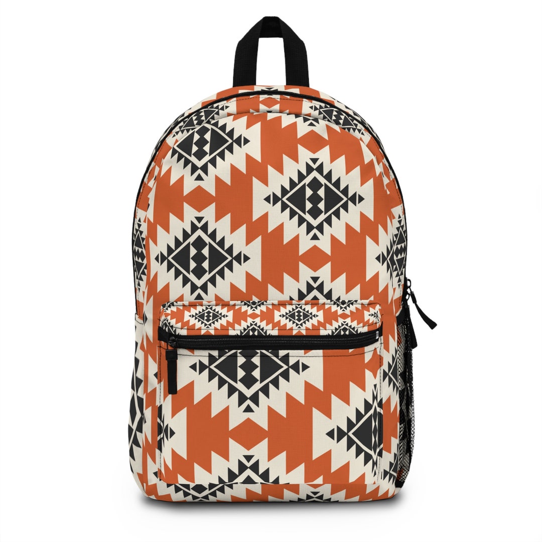 Western Backpack Diaper Bag Aztec Print Backpack School - Etsy