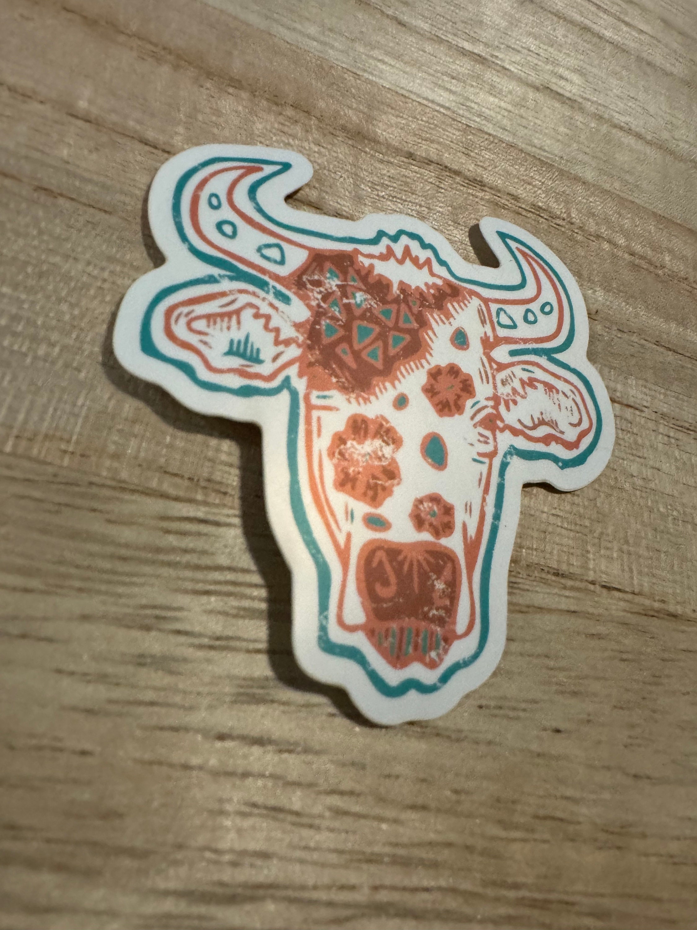 Aztec Cow Sticker | Dairy Farm Decal - Etsy