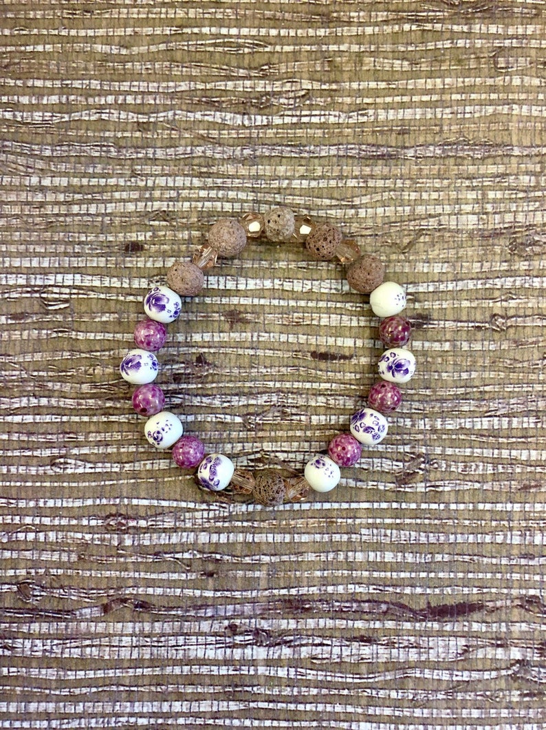 Lava Bead Bracelet Mothers Day Gift From Daughter Essential Oil Bracelet For Women Teacher Gift Aromatherapy Jasper Bracelet