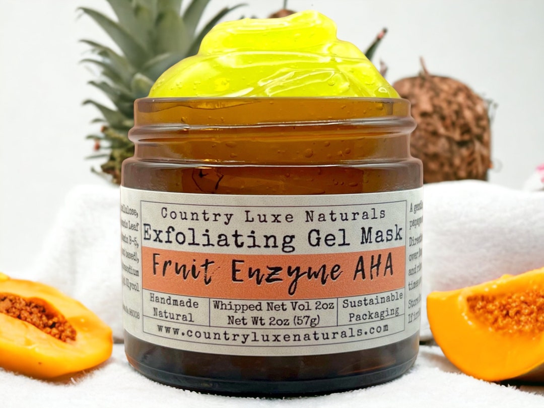 Papaya Pineapple AHA Exfoliating Gel Mask, Hydro Jelly Fruit Enzyme