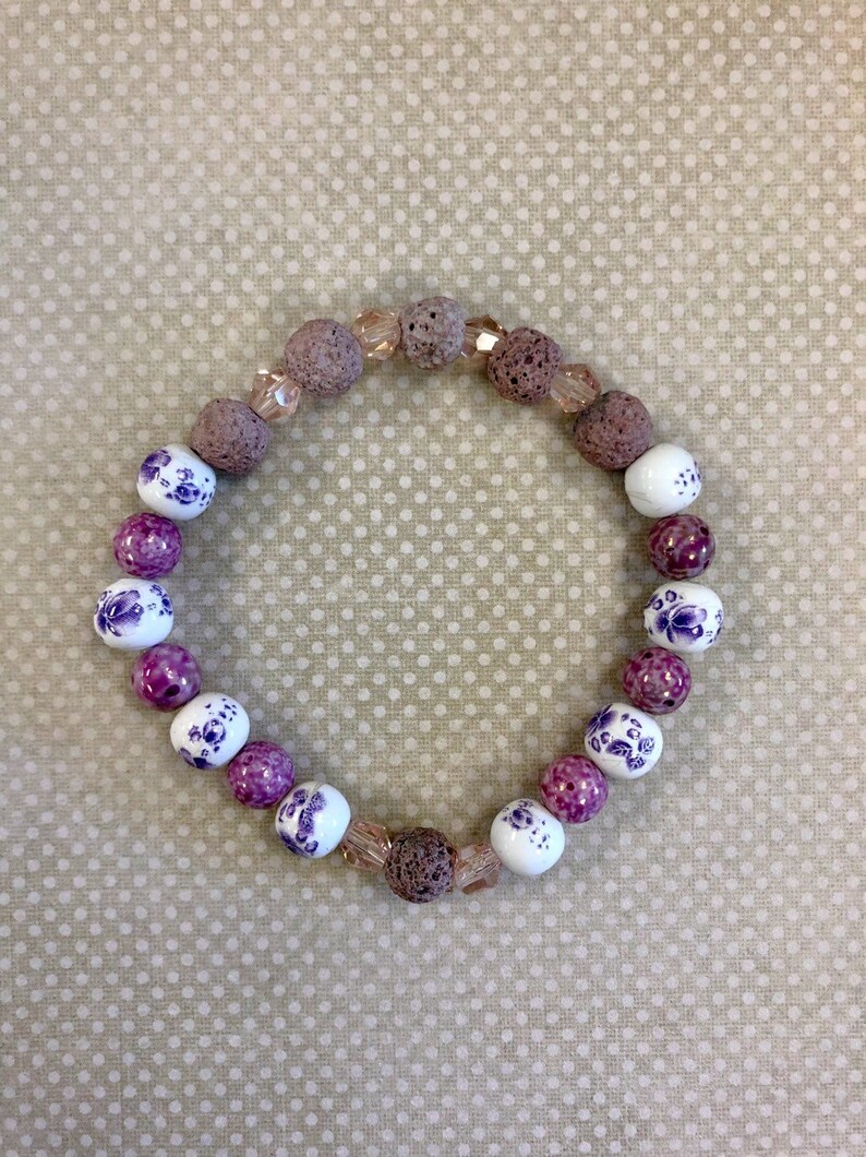Lava Bead Bracelet Mothers Day Gift From Daughter Essential Oil Bracelet For Women Teacher Gift Aromatherapy Jasper Bracelet
