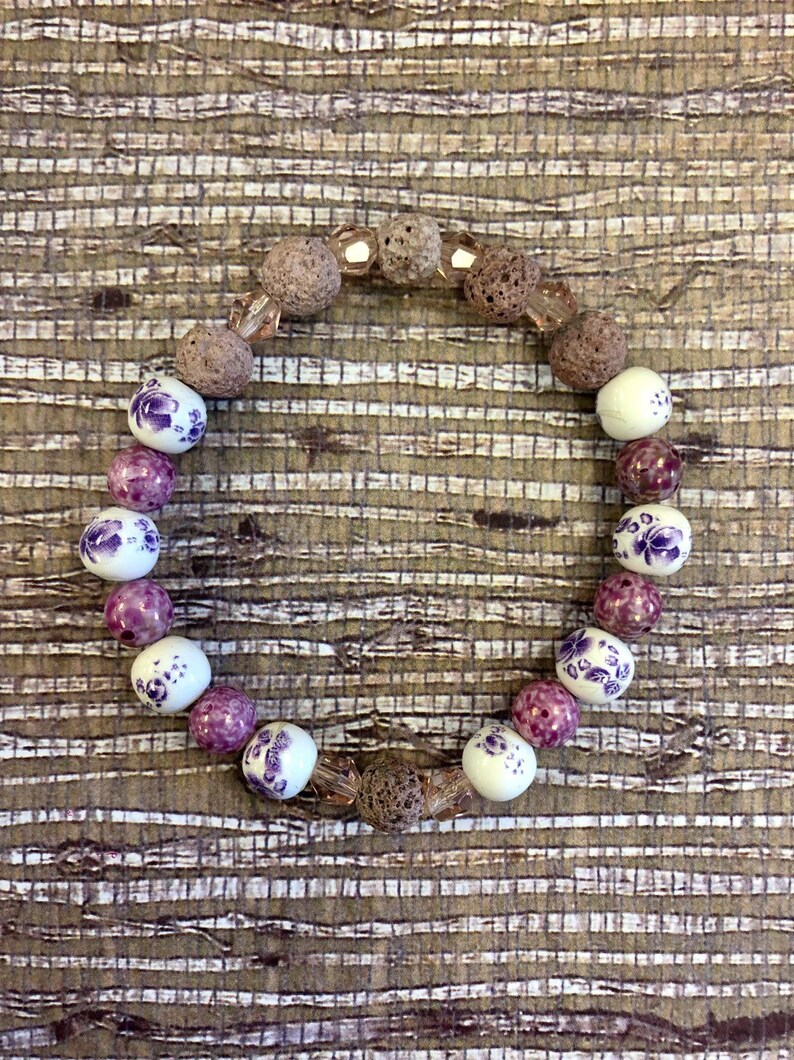 Lava Bead Bracelet Mothers Day Gift From Daughter Essential Oil Bracelet For Women Teacher Gift Aromatherapy Jasper Bracelet