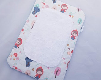 Baby changing mat in liberty Betsy Porcelain with sponge insert and customizable