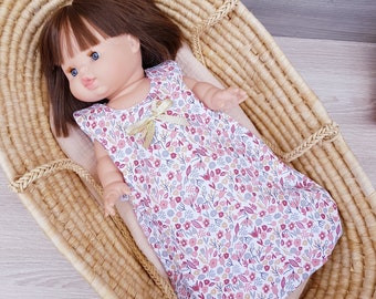 Baby sleeping bag in cotton Flavie B pattern, available in several sizes