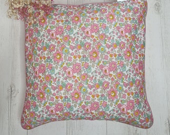 Liberty Betsy cushion cover of your choice, 1 liberty side and 1 plain side, customizable