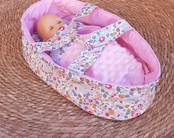 Fully equipped Betsy Porcelain liberty baby bassinet