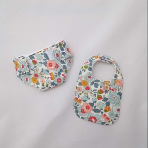 Betsy Porcelain Liberty diaper, bib and wipes for baby dolls available in several sizes