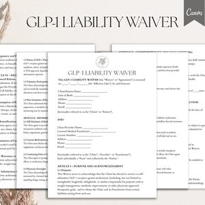 glp 1 consent form Glp1 Consent Templates