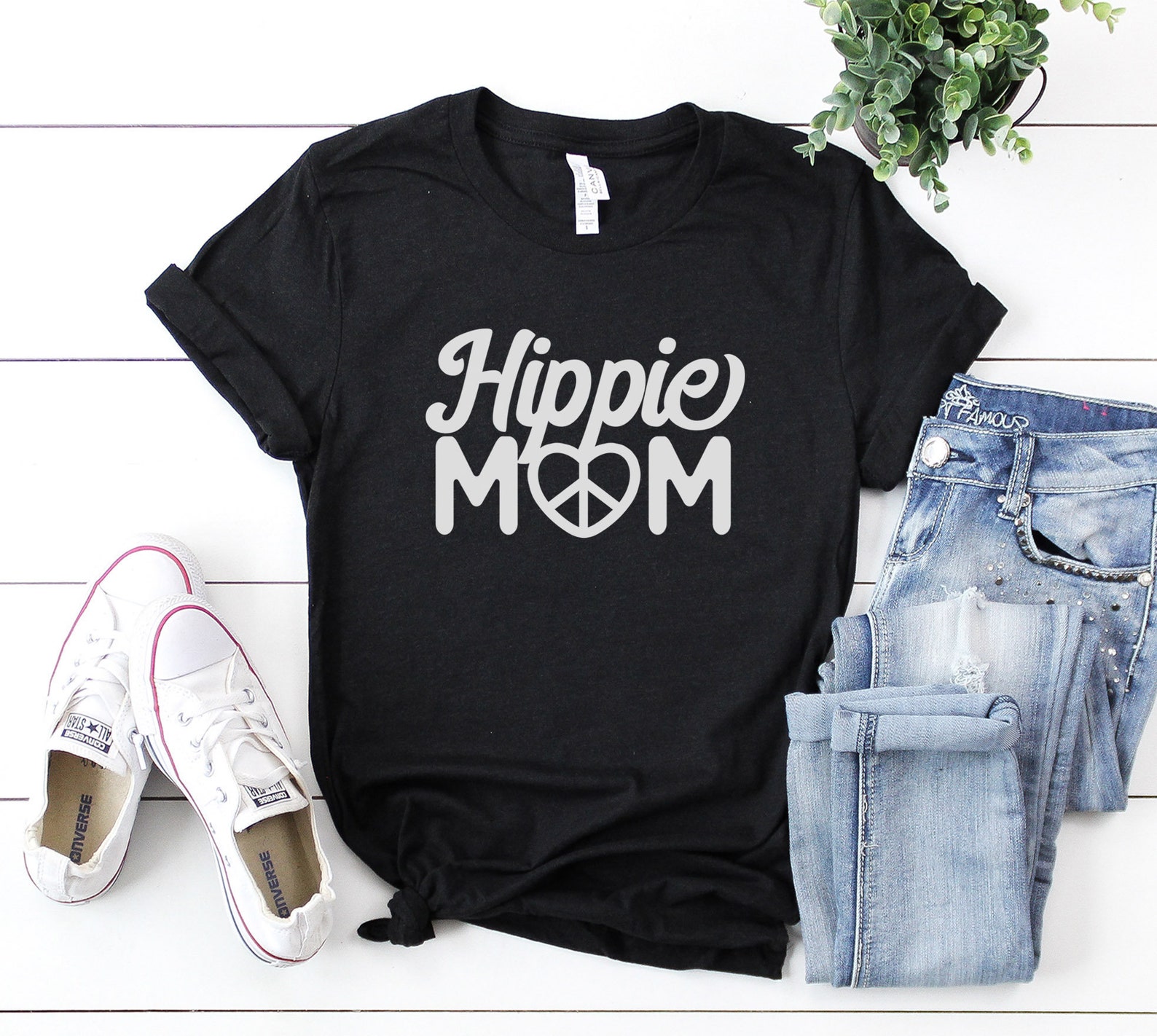 Hippie Mama Shirt for Moms Mom Gift Shirt Women's Shirt Etsy