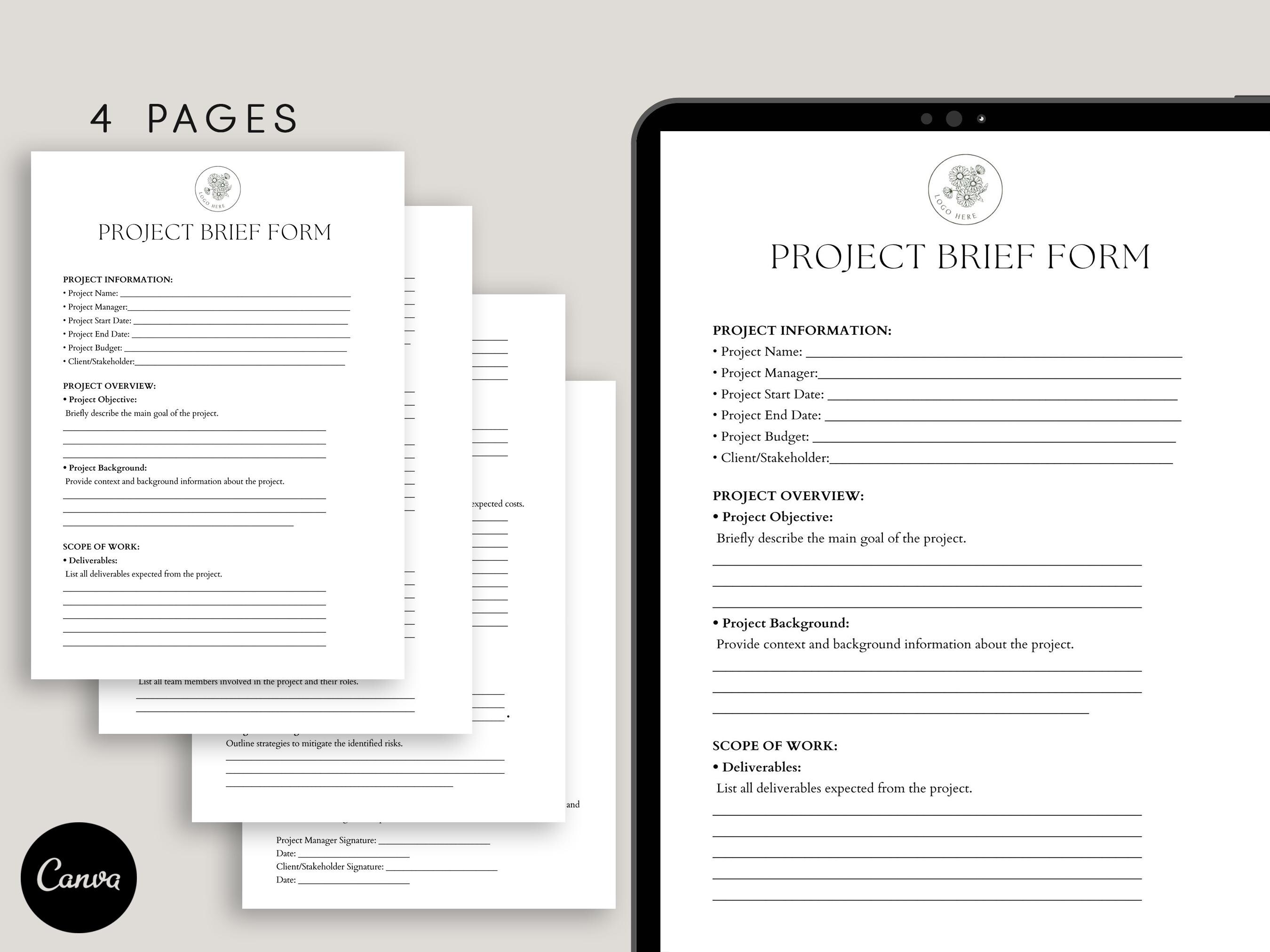 Structural Integration Rolfiing Intake Form Template.pdf New Client Intake Form Template, Pdf, Canva - Etsy