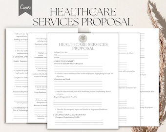 Healthcare Services Proposal Template, Healthcare proposal Form Pdf, Canva