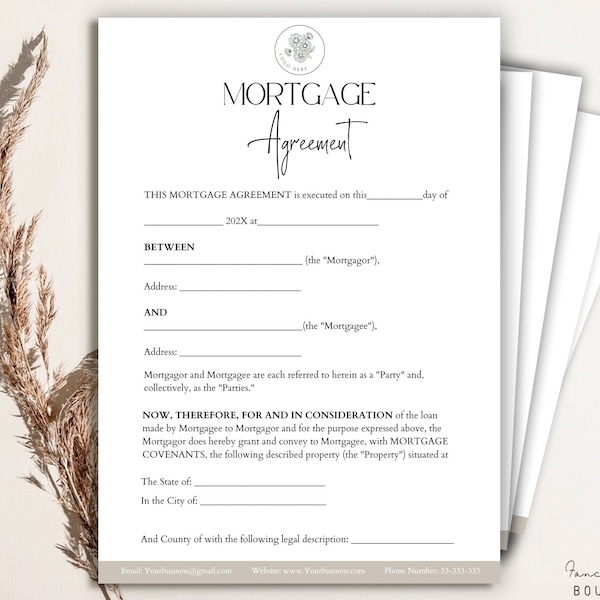 Loan Payment Agreement Etsy Loan Payment Agreement Etsy