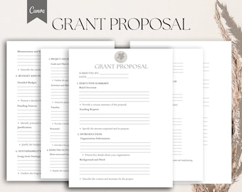 Grant Proposal form, Funding Proposal, Pdf, Canva