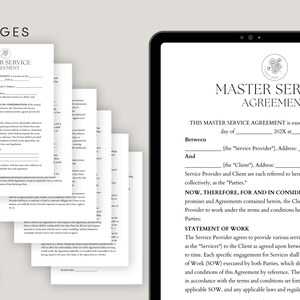 Part 90 Form Msa Form.pdf Editable Master Service Agreement, MSA Form, Business Services Contract ...