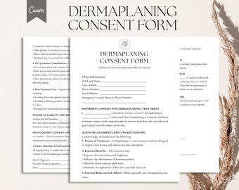 Dermaplaning Consent Form Template, PDF, Canva