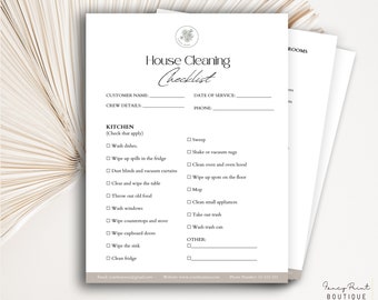 Professional Cleaning Service Checklist Template, Editable Cleaning Checklist, Cleaning Services, Cleaning Service Business Form, Canva